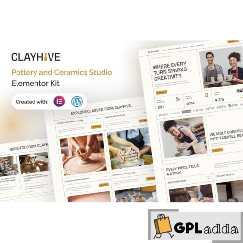 ClayHive - Pottery & Ceramics Studio Elementor Kit