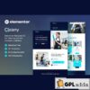 cleany cleaning service company elementor template kit