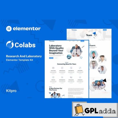 Colabs - Research & Laboratory Elementor Template Kit