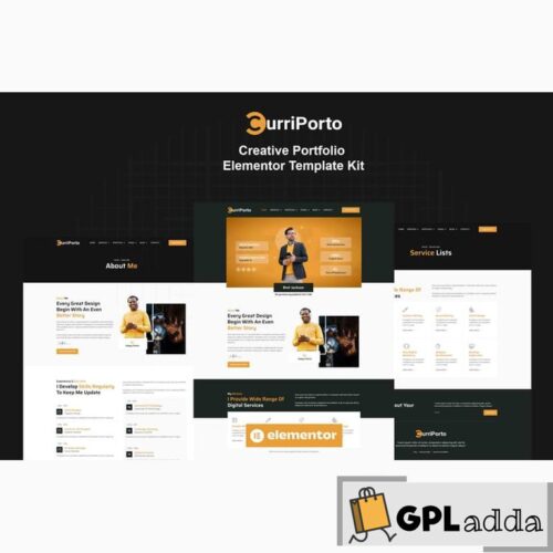 Curriporto - Creative Portfolio Elementor Pro Template Kit