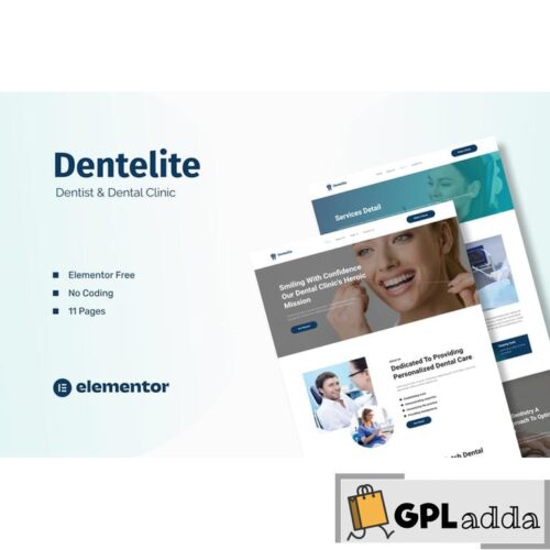 Dentelite - Dentist & Dental Clinic Elementor Template Kit