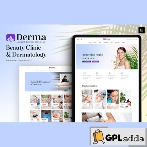 Derma - Beauty Clinic & Dermatology Elementor Template Kit