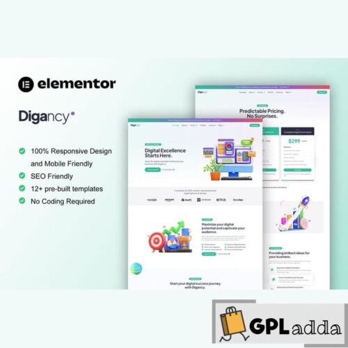 Digancy -  Digital Agency Elementor Template Kit