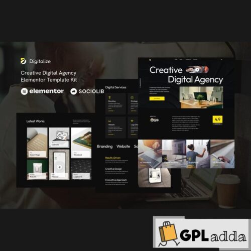 Digitalize - Creative Digital Agency & Portfolios Elementor Template Kit