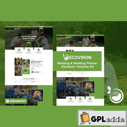 Ecoviron - Ecology & Enviroment Charity Elementor Pro Template Kit