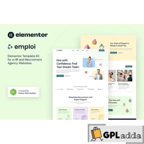 Emploi - Human Resources & Recruitment Agency Elementor Template Kit