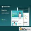 equity banking business loan elementor template kit