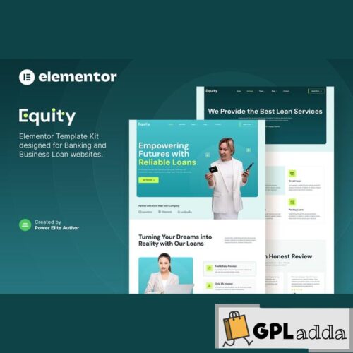 Equity - Banking & Business Loan Elementor Template Kit