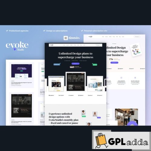 EvokeStudio - Creative Digital Agency Elementor Pro Template Kit