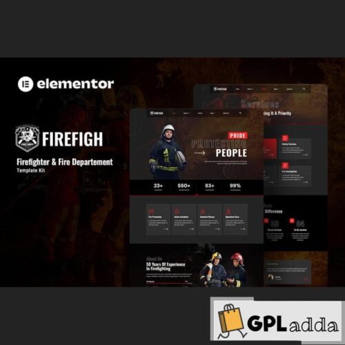 Firefigh - Firefighter & Fire Department Elementor Template Kit