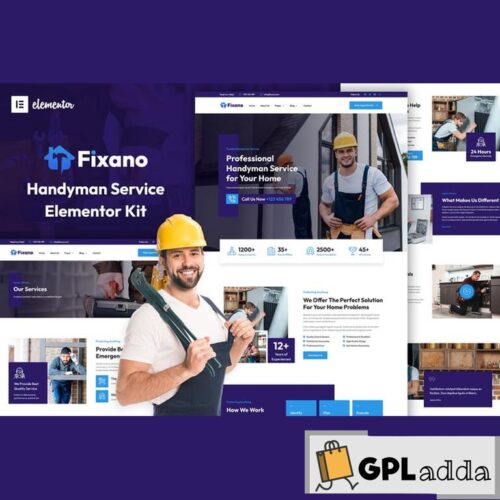 Fixano - Handyman Services Elementor Template Kit