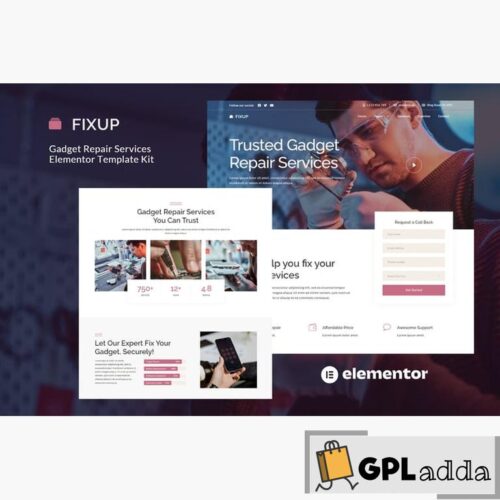 FixUp - Gadget Repair Services Elementor Template Kit