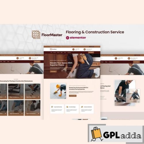 FloorMaster - Flooring & Construction Service Elementor Pro Template Kit
