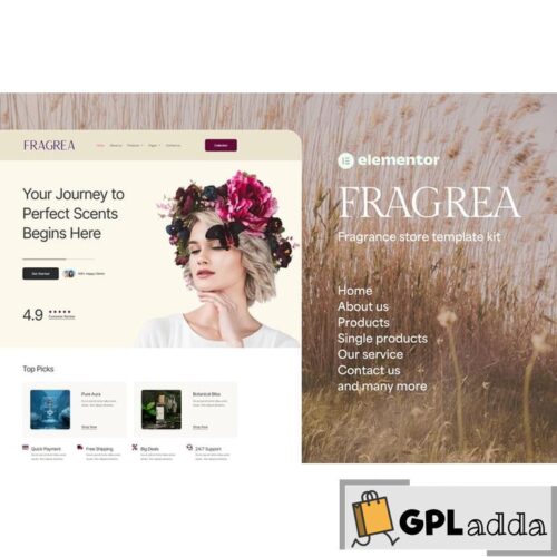 Fragrea - Fragrance Store Elementor Tempate Kit