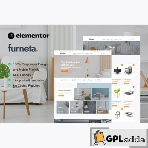 Furneta - Furniture Shop Elementor Template Kit
