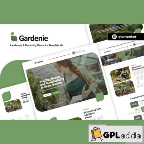 Gardenie - Landscape & Gardening Elementor Template Kit
