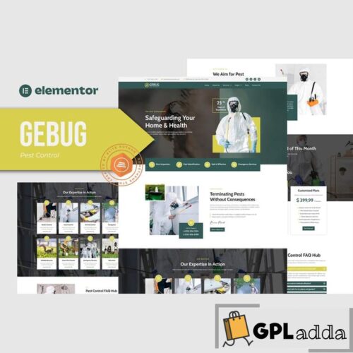 Gebug - Pest Control Service Elementor Template Kit