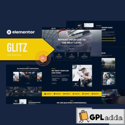 Glitz - Car Painting & Restoration Elementor Template Kit