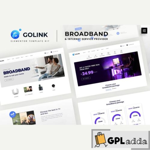 Golink - Broadband & Internet Service Provider Template Kit