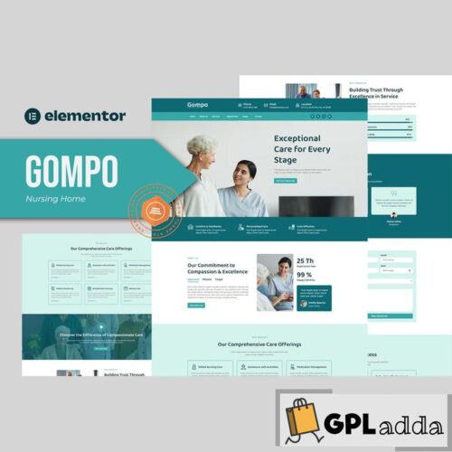 Gompo - Nursing Home Elementor Template Kit