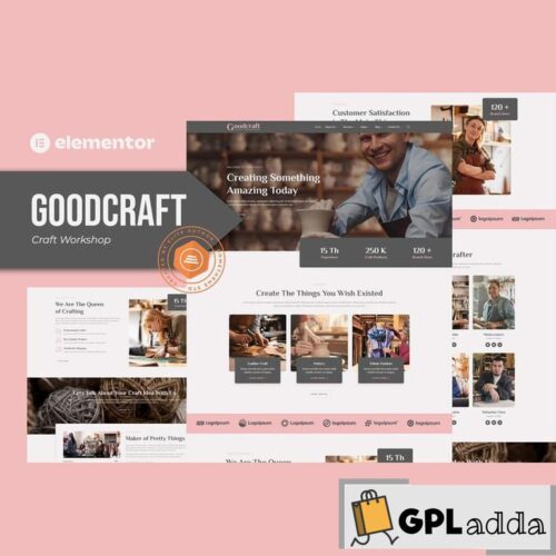 Goodcraft - Craft Workshop Elementor Template Kit