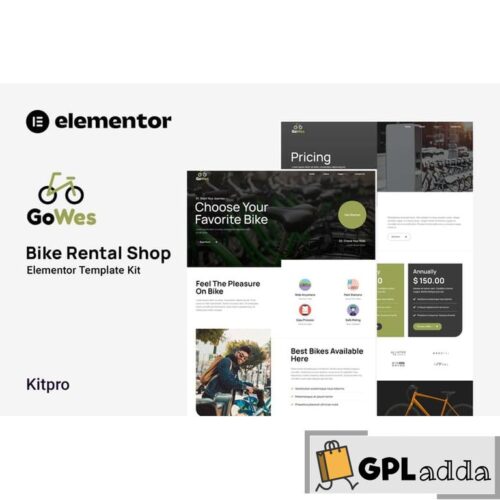 Gowes - Bike Rental Shop Elementor Template Kit