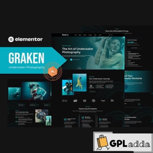 Graken - Underwater Photography Elementor Template Kit