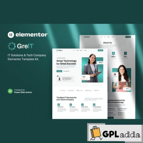 GreIT - IT Solutions & Tech Company Elementor Template Kit