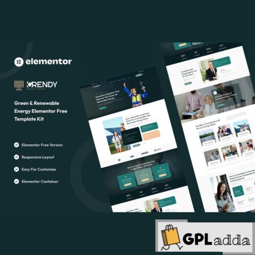 Grendy - Green & Renewable Energy Solutions Elementor Template Kit