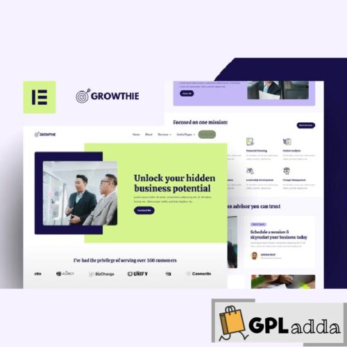 Growthie - Business Coach Elementor Template Kit