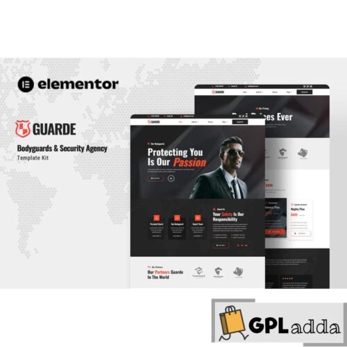 Guarde - Bodyguards & Security Agency Elementor Template Kit