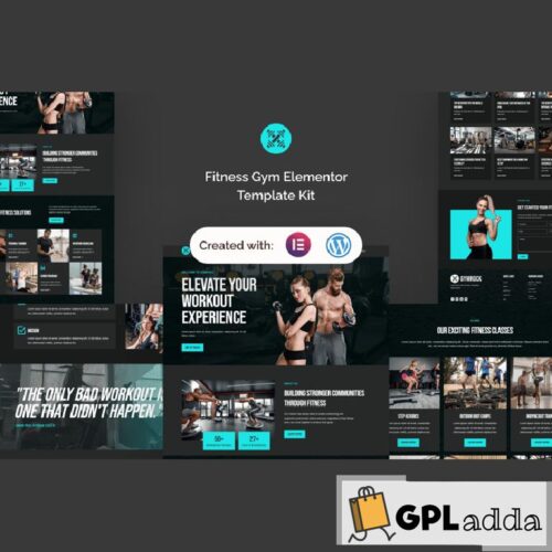 Gymrock - Fitness Gym Elementor Template Kit