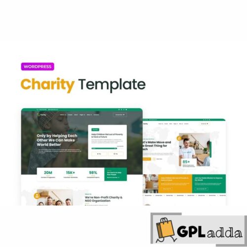 Harity - Fundraising Charity Elementor Template Kit