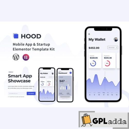 Hood - Mobile App & Startup Elementor Template Kit