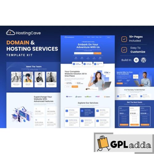 Hostingcave - Web Hosting Services Elementor Template Kit