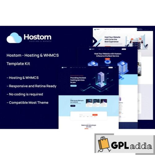 Hostom - Hosting & WHMCS Elementor Template Kit