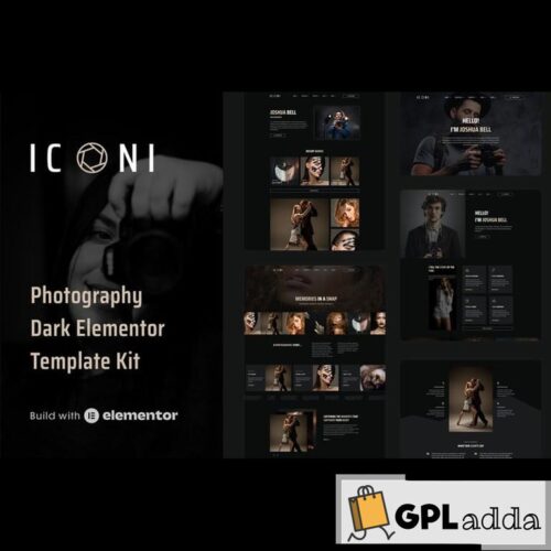 Iconi - Photography & Portfolio Elementor Template Kit