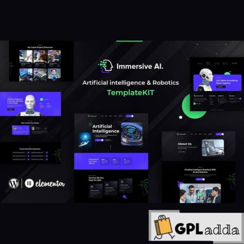 ImmersiveAI - Robotics Elementor Template Kit