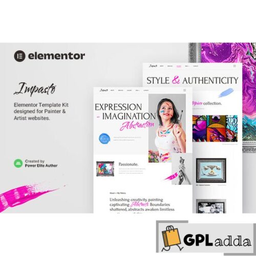 Impasto - Painter & Artist Elementor Template Kit