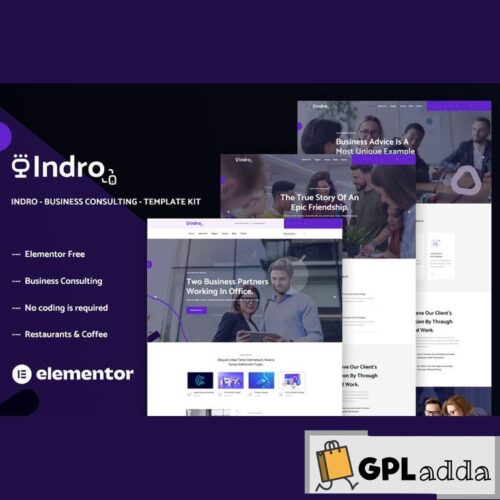 Indro - Business Consulting Elementor Template Kit