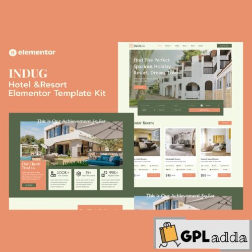 Indug - Hotel & Resort Elementor Pro Template Kit