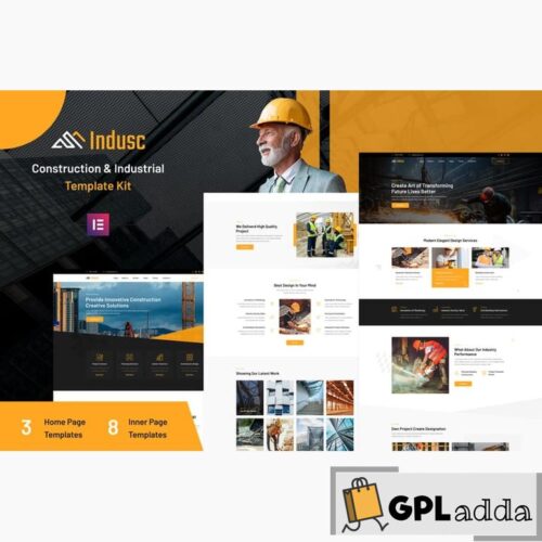 Indusc - Construction & Industrial Elementor Template Kit