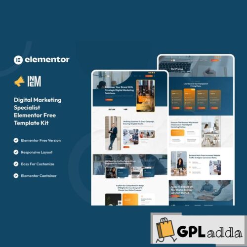 Inem - Digital Marketing Specialist Elementor Template Kit