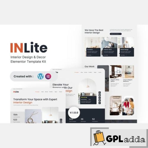 Inlite - Interior Design & Decor Elementor Template Kit