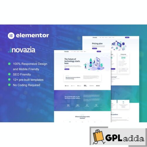 Inovazia - IT Services Elementor Pro Full Site Template Kit