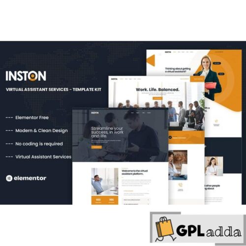 Inston - Virtual Assistant Services Elementor Template Kit