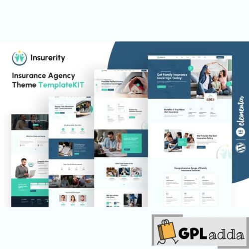 Insurerity - Insurance Agency Elementor Template Kit