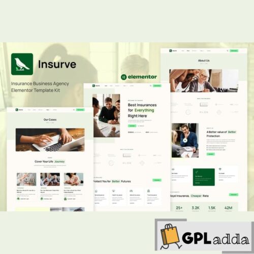 Insurve - Insurance Business Agency Elementor Template Kit