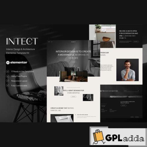 Intect - Interior Design & Architecture Elementor Template Kit