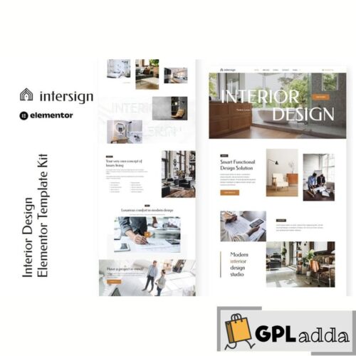 InterSign - Interior Design & Architecture Elementor Template Kit